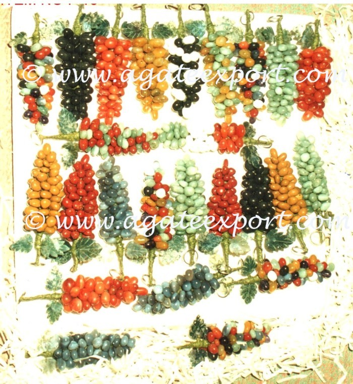 Mix Stone Agate Grapes Decoration Wholesale - Buy Bulk Gifts - Handicraft (H-Made-002)