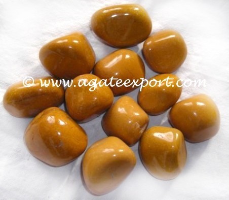 Yellow Jasper Tumbled Stones Wholesale - Buy Bulk Tumbled Stone (Tum-012)