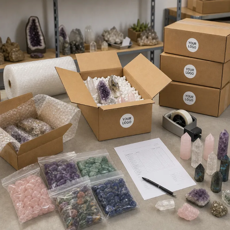 Cristales al por mayor en cajas para exportación
