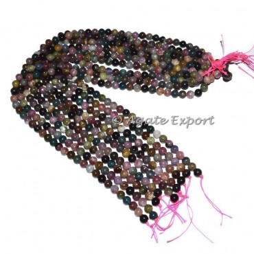 Multi Tourmaline Beads Line