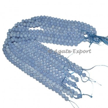 Blue Lace agate Beads Line