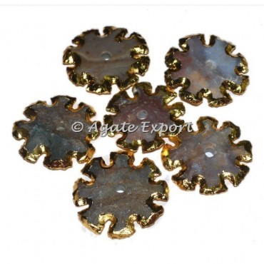 Agate Flower Arrowheads Knob
