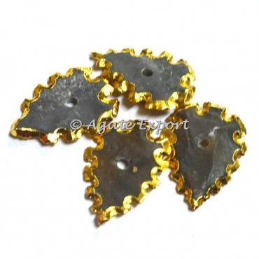 Pan Shape Agate Stone Knob