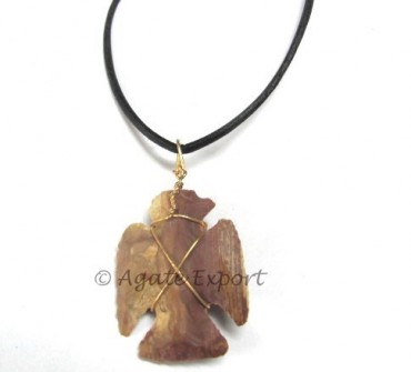 Wrap Thunderbird Arrowheads Necklace