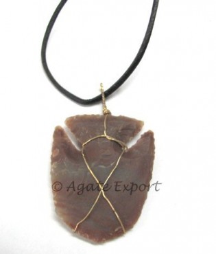 Fish Wrap Arrowheads Necklace