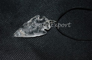 Crystal Quartz Arrowheads Necklace