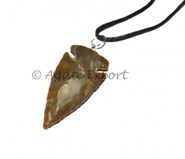 Thrid Eyen Arrowheads Necklace
