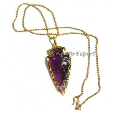 Glass Arrowheads Necklace