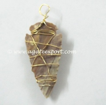 Arrowheads Wire Wrap Pendants
