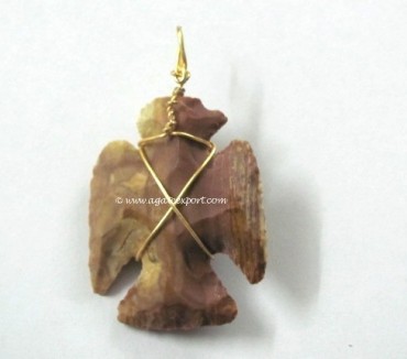 Eagle Arrowheads Wire Wrap Pendants