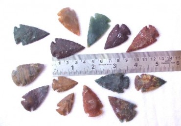 Agate Arrowheads 1.50 to 2.00 Inch