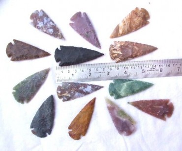 Indian Arrowheads 2.50 Inch to 3.00 Inch