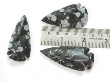 Snowflake Obsidian Arrowheads 2.00