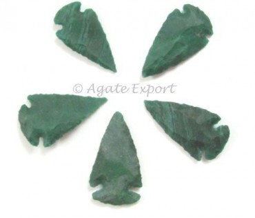 Green Malachite Dyed Colorful Arrowheads
