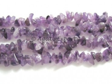 Amethyst Chips Beads Strand