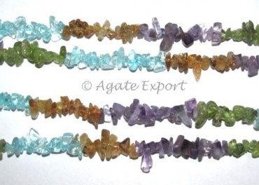 Mix Stones Chips Beads Strand