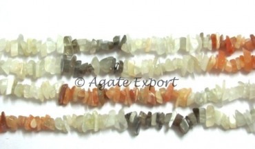 Multi Moonstone Chips Beads Strand