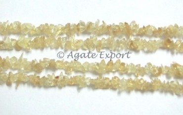 Citrine Chips Beads Strand
