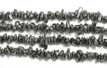 Hematite Chips Beads Strand