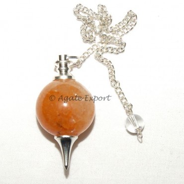 Golden Quartz Sphere Pendulum