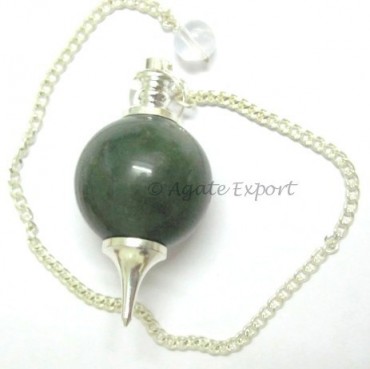 Green Fancy Jasper Ball Pendulum