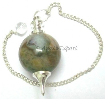 Fancy Jasper Sphere Pendulum