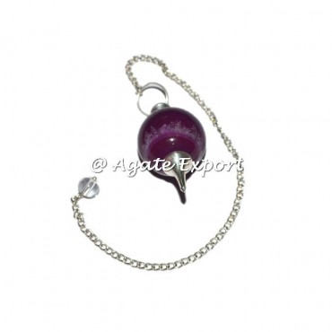 Pink Agate Ball Pendulums