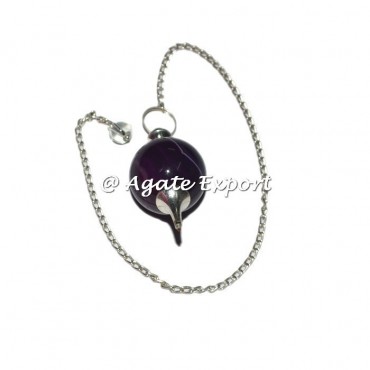 Purple Onyx Ball Pendulums