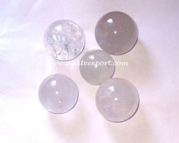 Crystal Quartz Spheres.