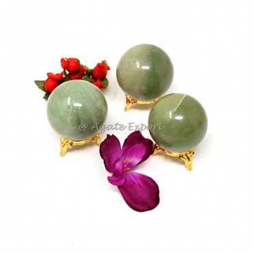 Green Aventurine Spheres.