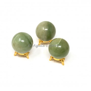 Green Aventurine Spheres.