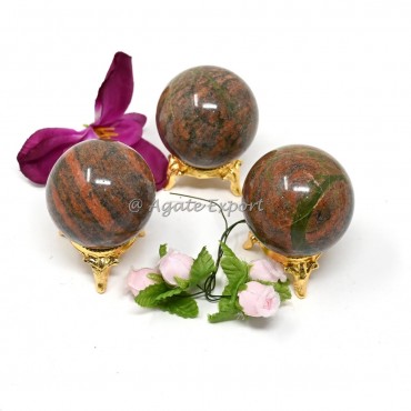 Unakite Spheres.