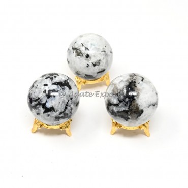 Rainbow Moonstone Spheres.