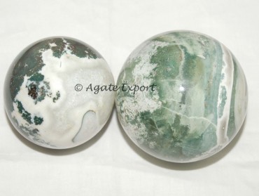 Green Fancy Jasper Spheres