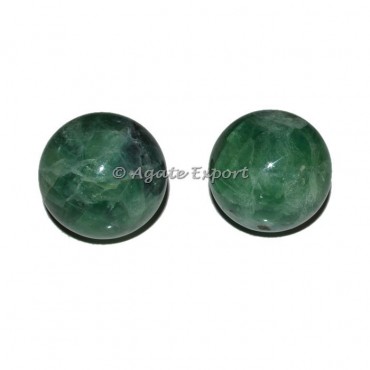 Green Flourite Spheres