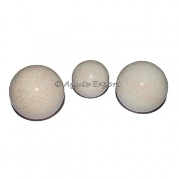 Cream Moonstone Spheres