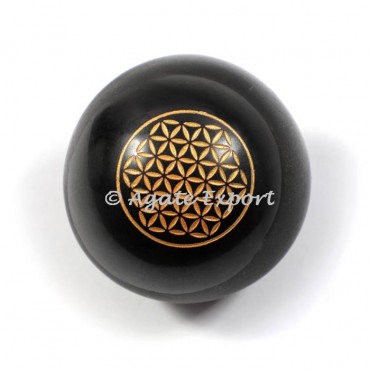 Black Jasper Flower of life Spheres