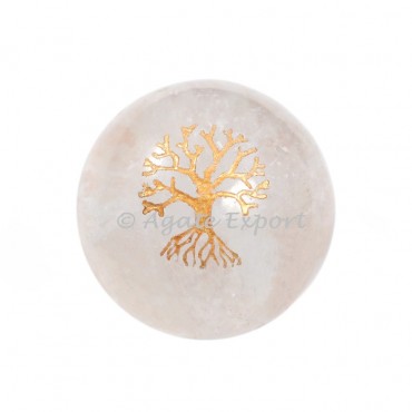 Crystal Quartz Tree of life Sphere