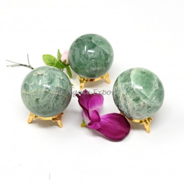 Green Fluorite Spheres