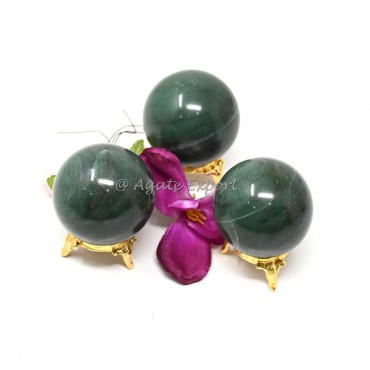 Indian Green Jade Spheres