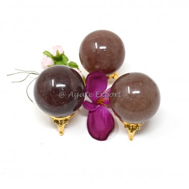 Strawberry Quartz Spheres