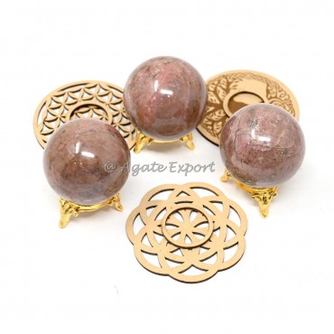 Rhodonite Spheres