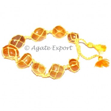 Yellow Onyx Tumbled Bracelet