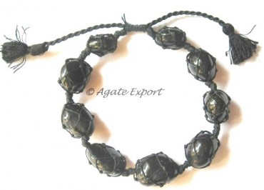 Black Onyx Tumbled Stone Bracelets
