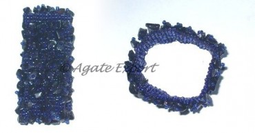 Blue Agate Chips Bracelets