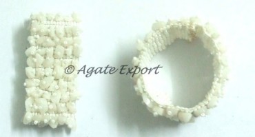 White Agate Chips Bracelets
