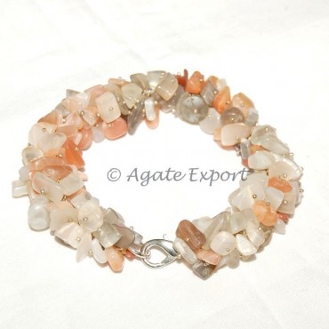 Moonstone Chips Bracelets