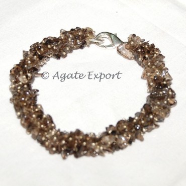 Smokey Quartz Chips Bracelets