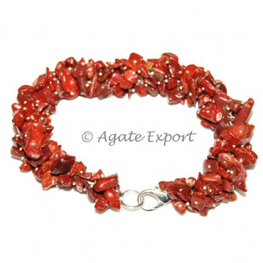 Red Jasper Chips Bracelets