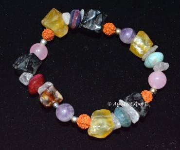 Gemstone Square  Agate Bracelets